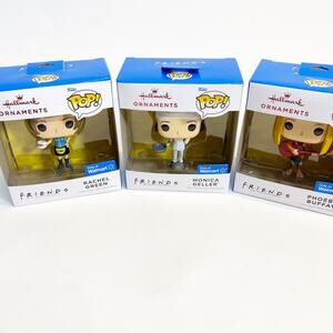 Funko Pop Hallmark Christmas Tree Ornaments Friends‎ Rachel Monica Phoebe NEW